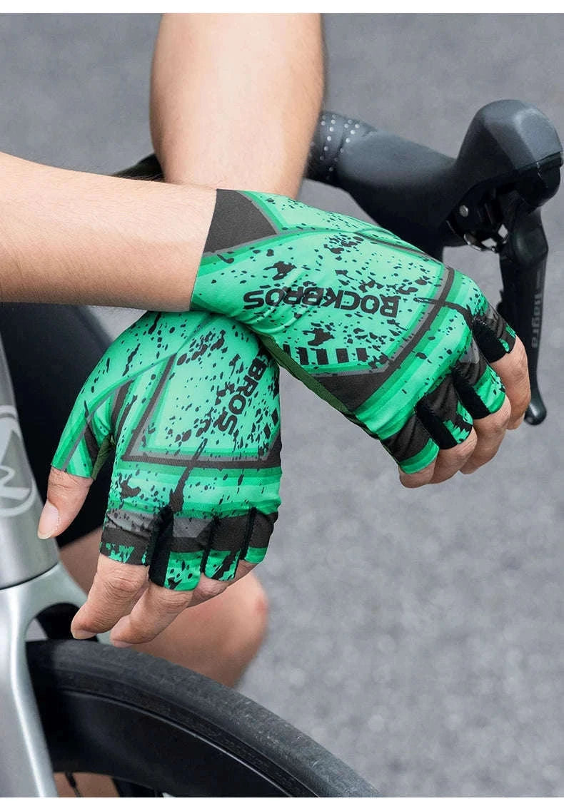 Breathable Fingerless Cycling Gloves with Anti-Slip Grip-S341-1 / S