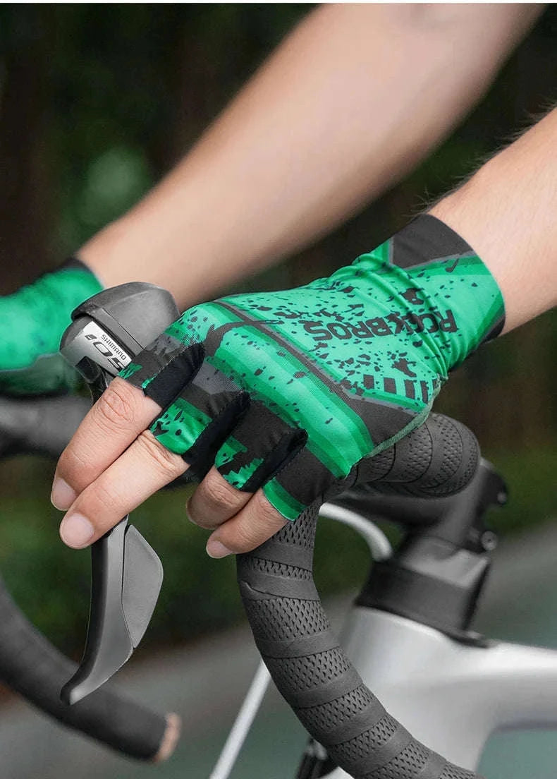 Breathable Fingerless Cycling Gloves with Anti-Slip Grip-S341-1 / S