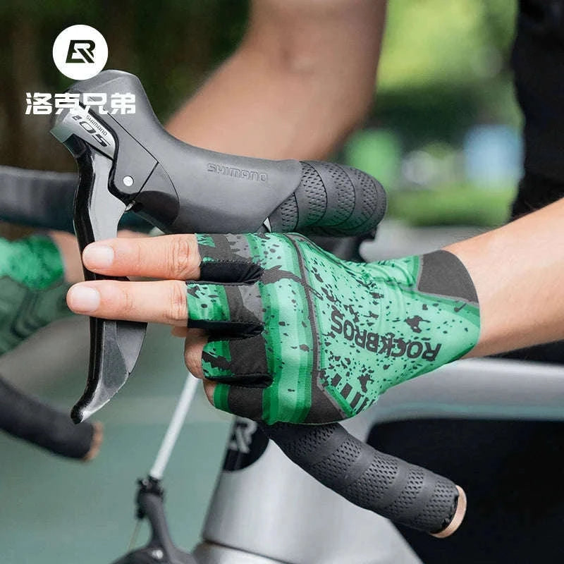 Breathable Fingerless Cycling Gloves with Anti-Slip Grip-S341-1 / S