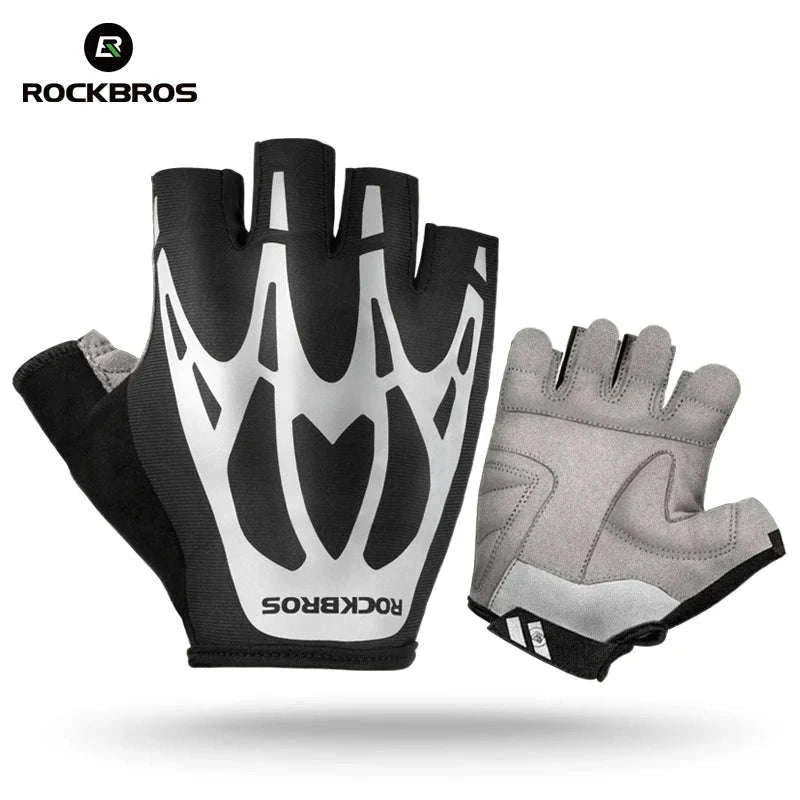 Breathable Half Finger Cycling Gloves Shockproof MTB Bike Gloves-S227 / S