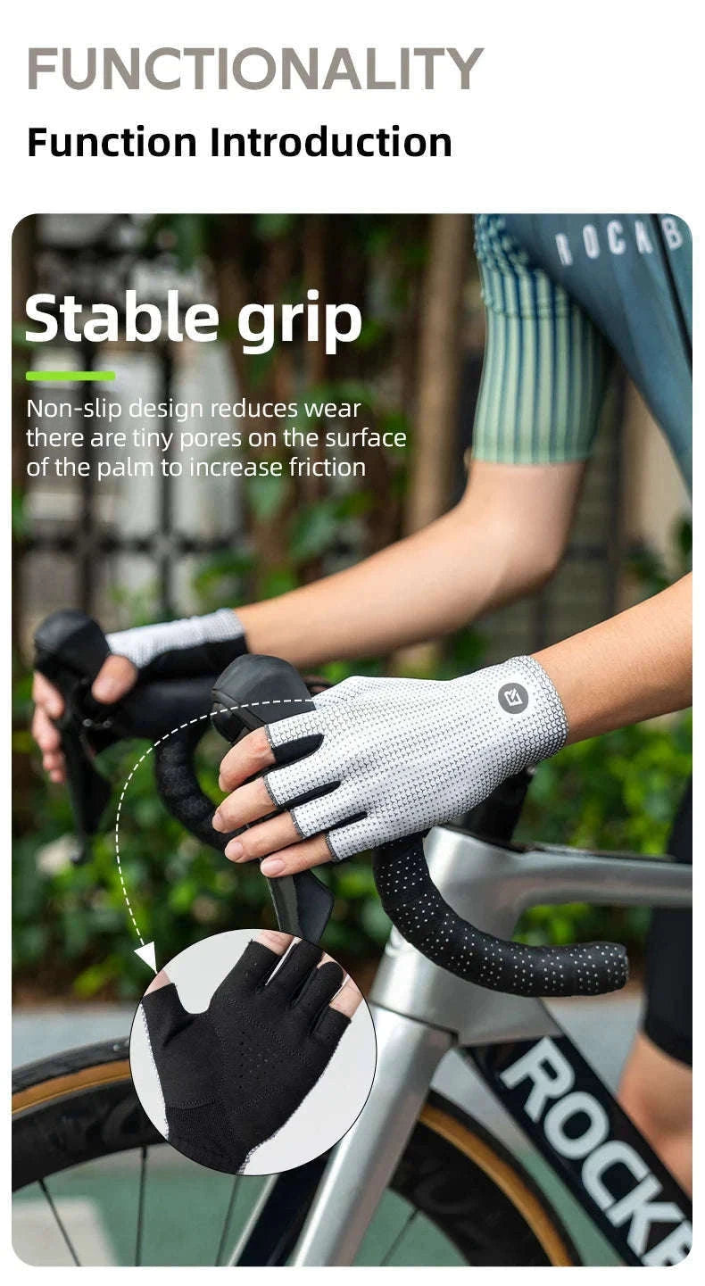 Breathable Half Finger Cycling Gloves with Anti-Slip Grip-S296-yellow / M