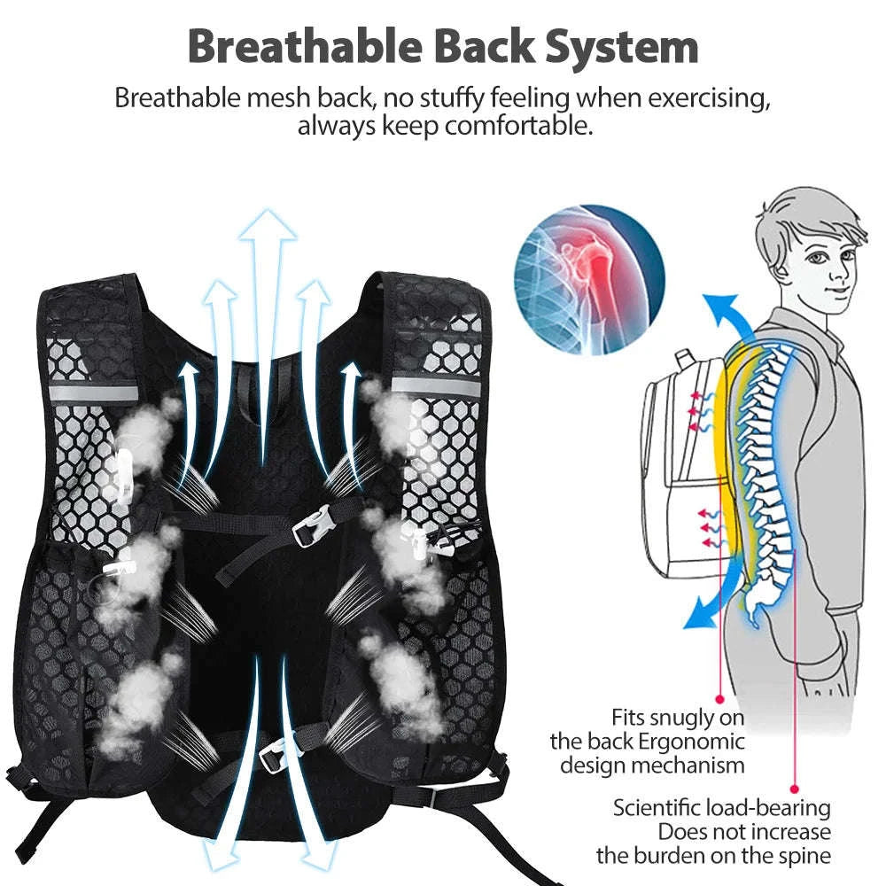 Breathable Hydration Vest Trail Running Backpack-BAG649-250-BOT220-2