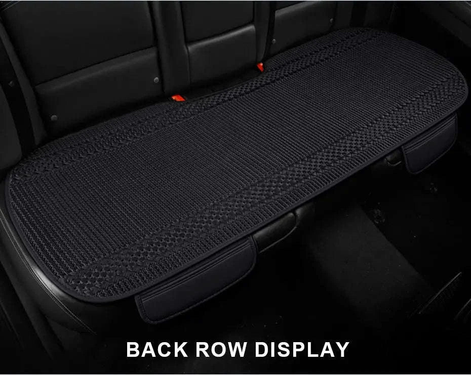 Breathable Ice Silk Car Seat Cover-Black 3pcs