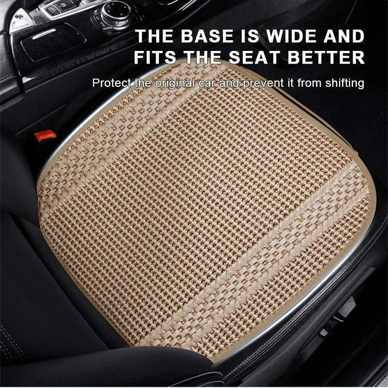 Breathable Ice Silk Car Seat Cover-Black 3pcs