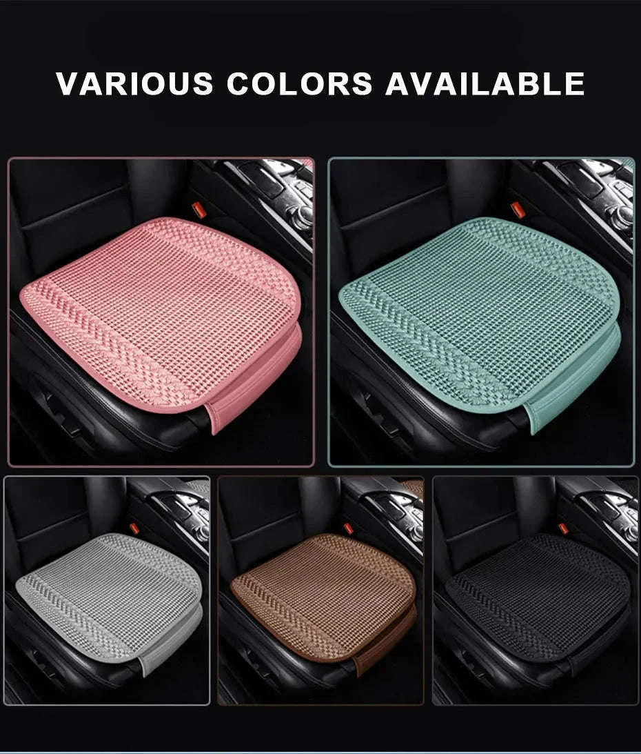 Breathable Ice Silk Car Seat Cover-Black 3pcs