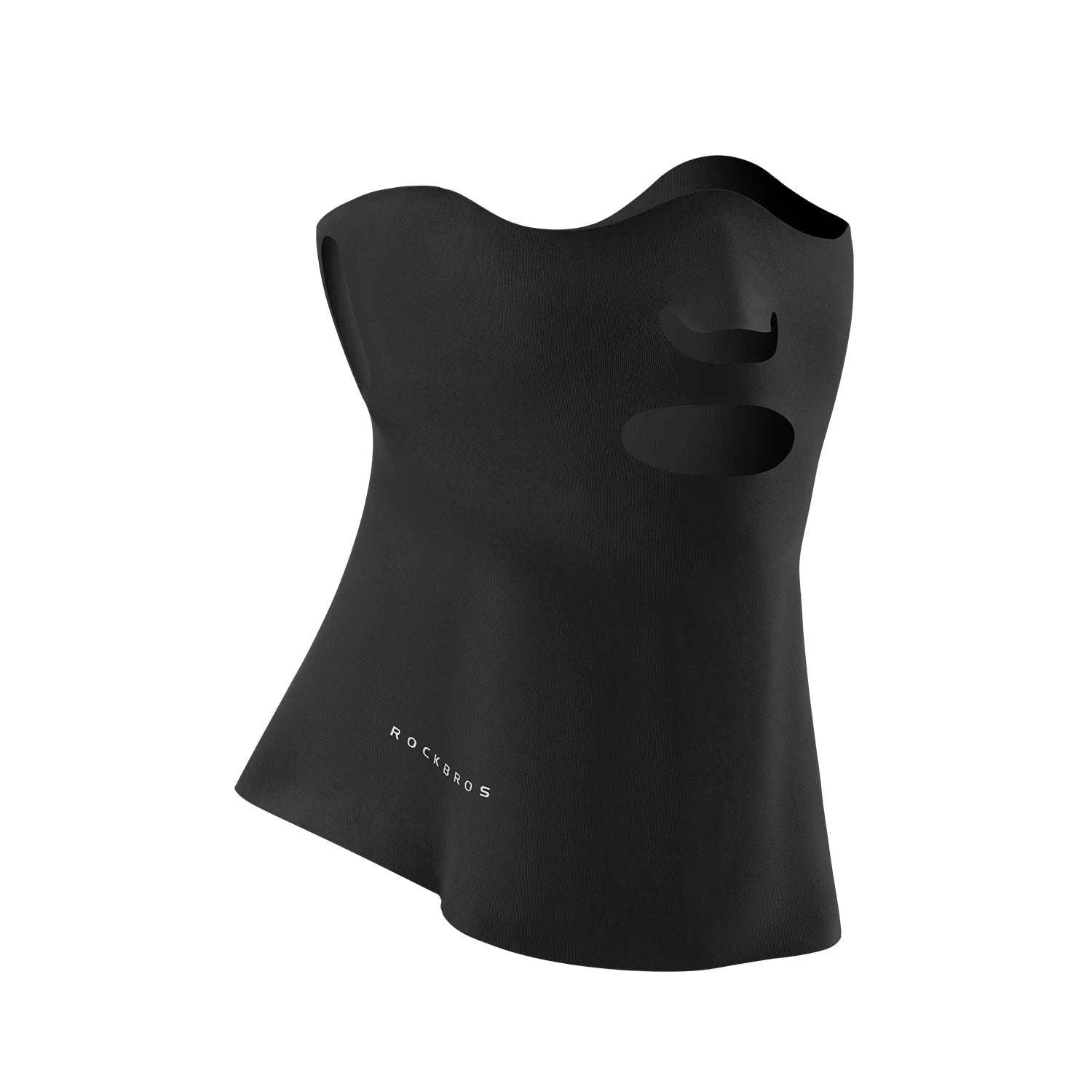 Breathable Ice Silk Face Scarf UV Protection Cycling Mask-MZ024-BK / One Size