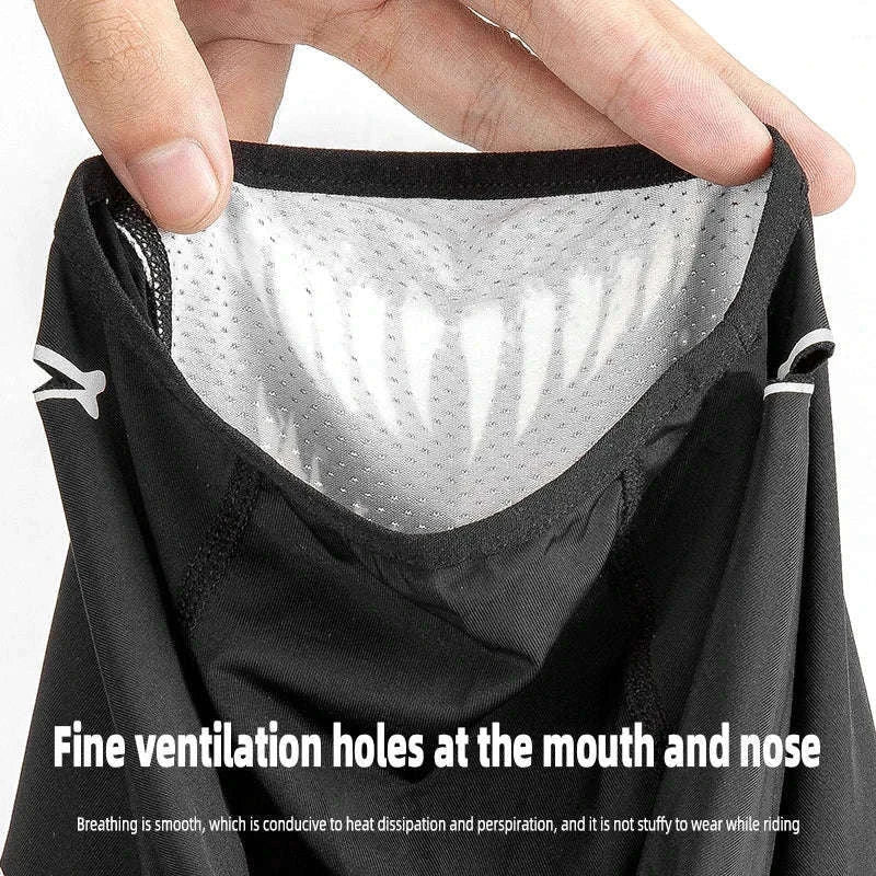 Breathable Ice Silk Motorcycle Face Mask with Eye Holes-YPP084