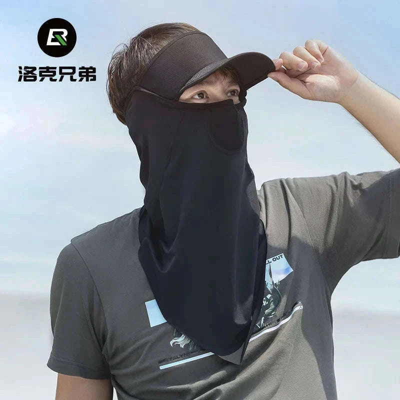 Breathable Ice Silk UV Face Scarf Mask for Sun Protection Outdoors-11220003001