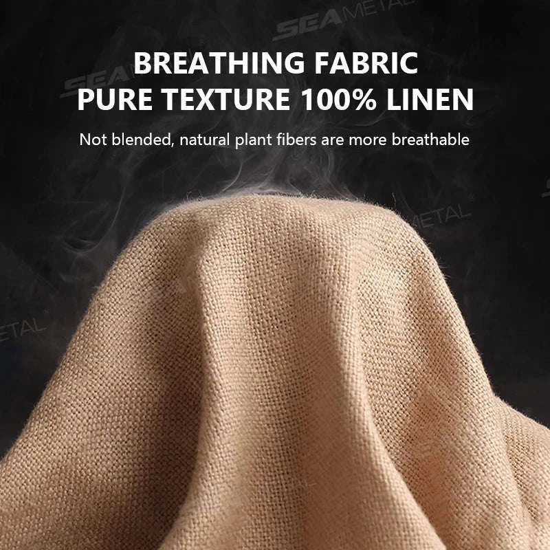 Breathable Linen Car Seat Cover-Gray front 1pc