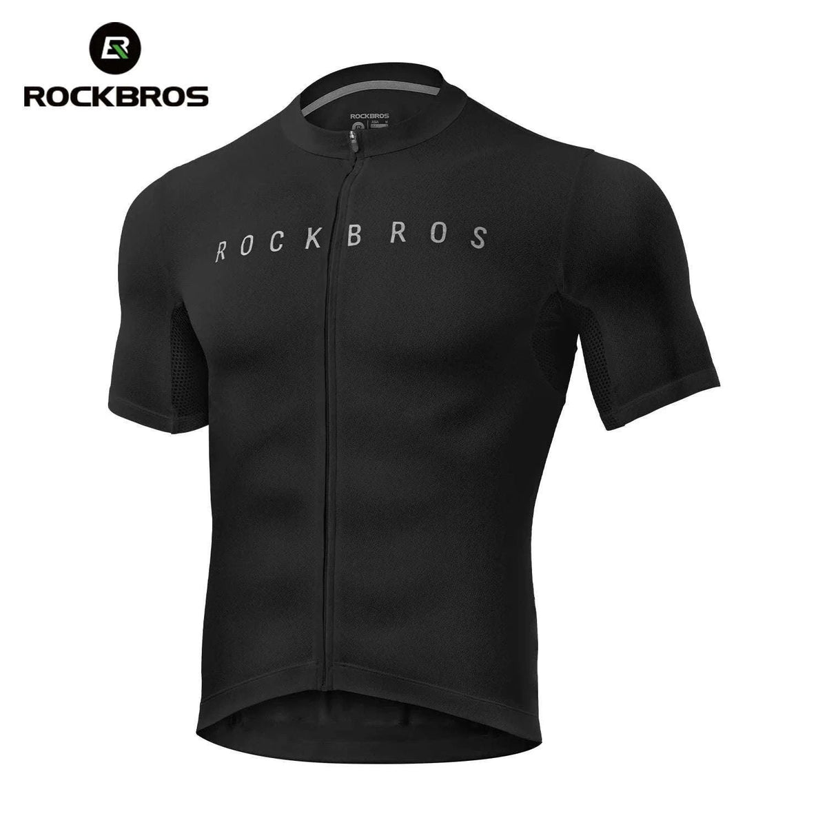 Breathable Quick-Dry Cycling Jersey Sleeveless Full-Zip Sport Shirt-black / Asian M(EUR S)
