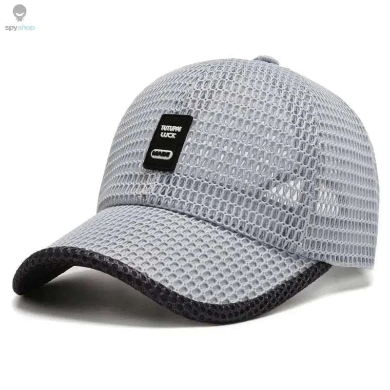 Breathable Quick-Dry Mesh Sunhat-Dark Gray
