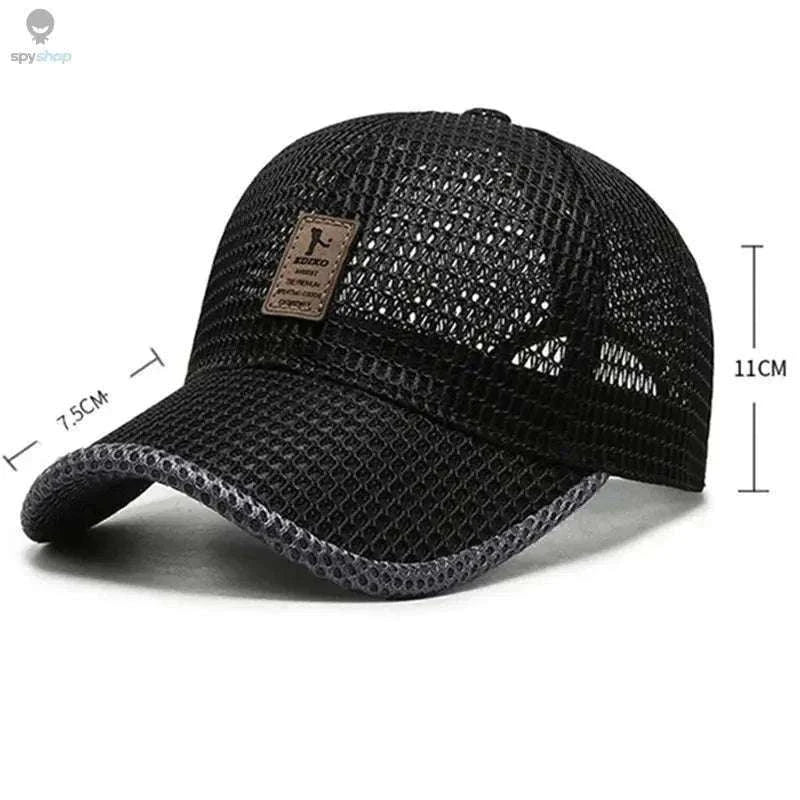Breathable Quick-Dry Mesh Sunhat-Dark Gray