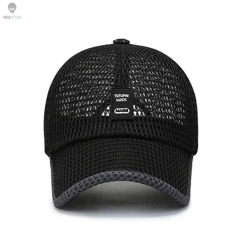 Breathable Quick-Dry Mesh Sunhat for Cool Outdoor Comfort-Dark Gray
