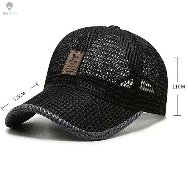Breathable Quick-Dry Mesh Sunhat for Cool Outdoor Comfort-Dark Gray