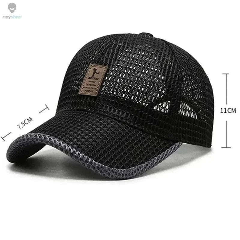 Breathable Quick-Dry Mesh Sunhat for Cool Outdoor Comfort-Dark Gray