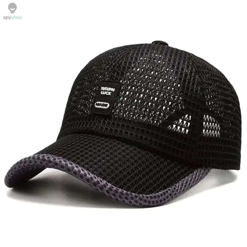 Breathable Quick-Dry Mesh Sunhat for Cool Outdoor Comfort-Dark Gray
