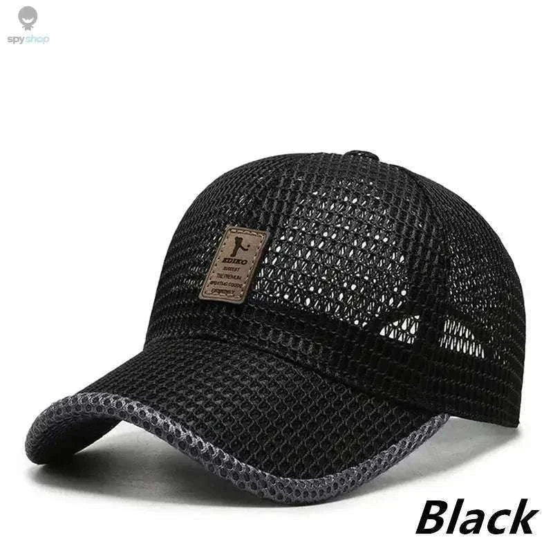 Breathable Quick-Dry Mesh Sunhat for Cool Outdoor Comfort-Dark Gray