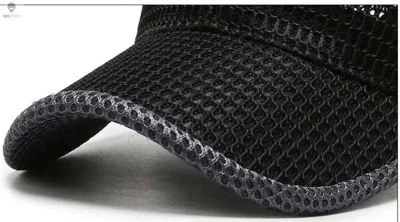 Breathable Quick-Dry Mesh Sunhat for Cool Outdoor Comfort-Dark Gray