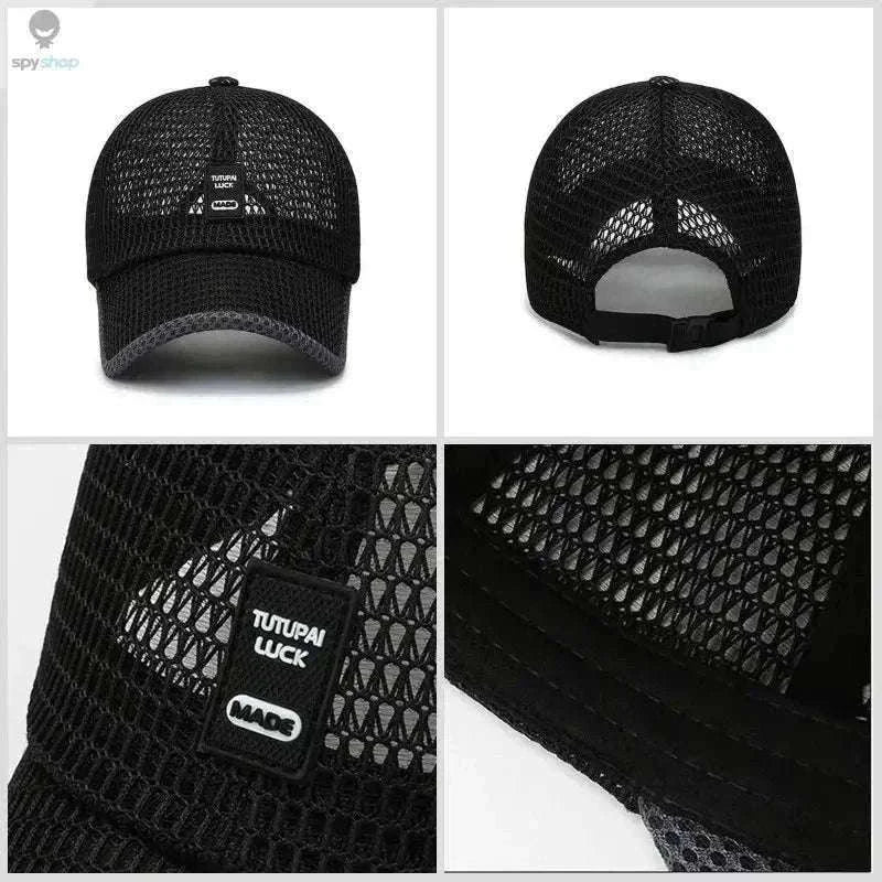 Breathable Quick-Dry Mesh Sunhat for Cool Outdoor Comfort-Dark Gray