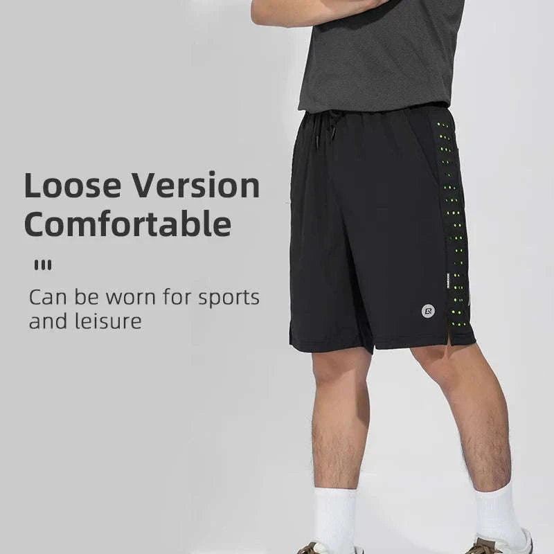 Breathable Quick-Dry Running Shorts with UV Protection for Men-LKK014 / Asian L(EUR M)