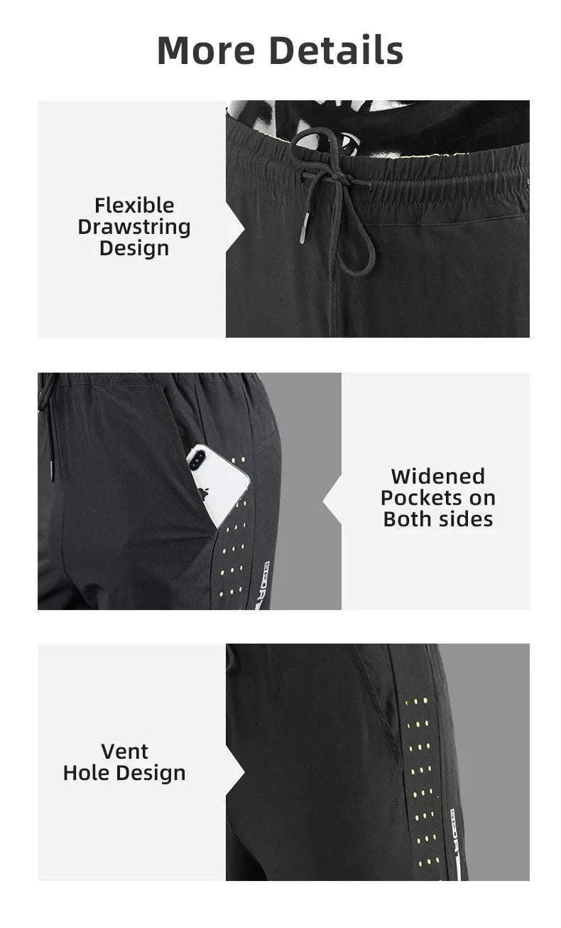 Breathable Quick-Dry Running Shorts with UV Protection for Men-LKK014 / Asian L(EUR M)