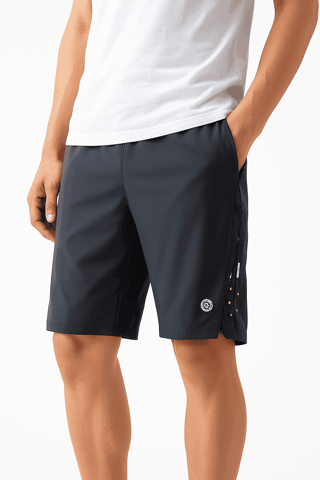 Breathable Quick-Dry Running Shorts with UV Protection for Men-LKK014 / Asian L(EUR M)