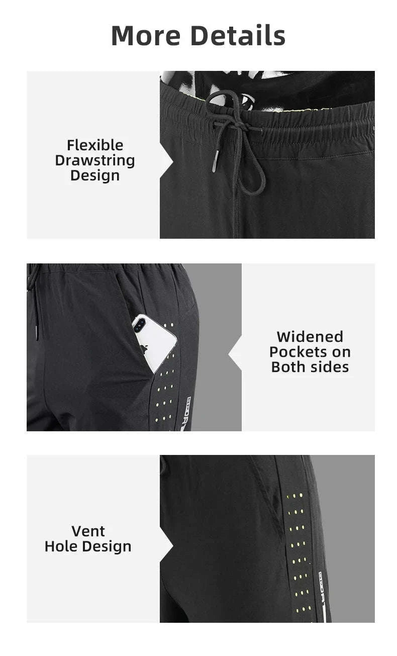 Breathable Quick-Dry Running Shorts with UV Protection for Men-LKK014 / Asian L(EUR M)