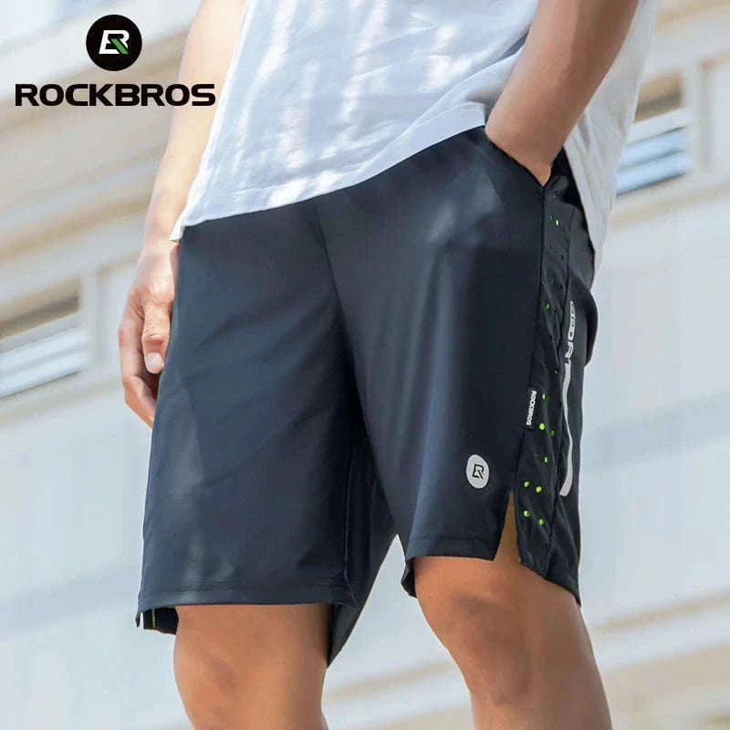 Breathable Quick-Dry Running Shorts with UV Protection for Men-LKK014 / Asian L(EUR M)