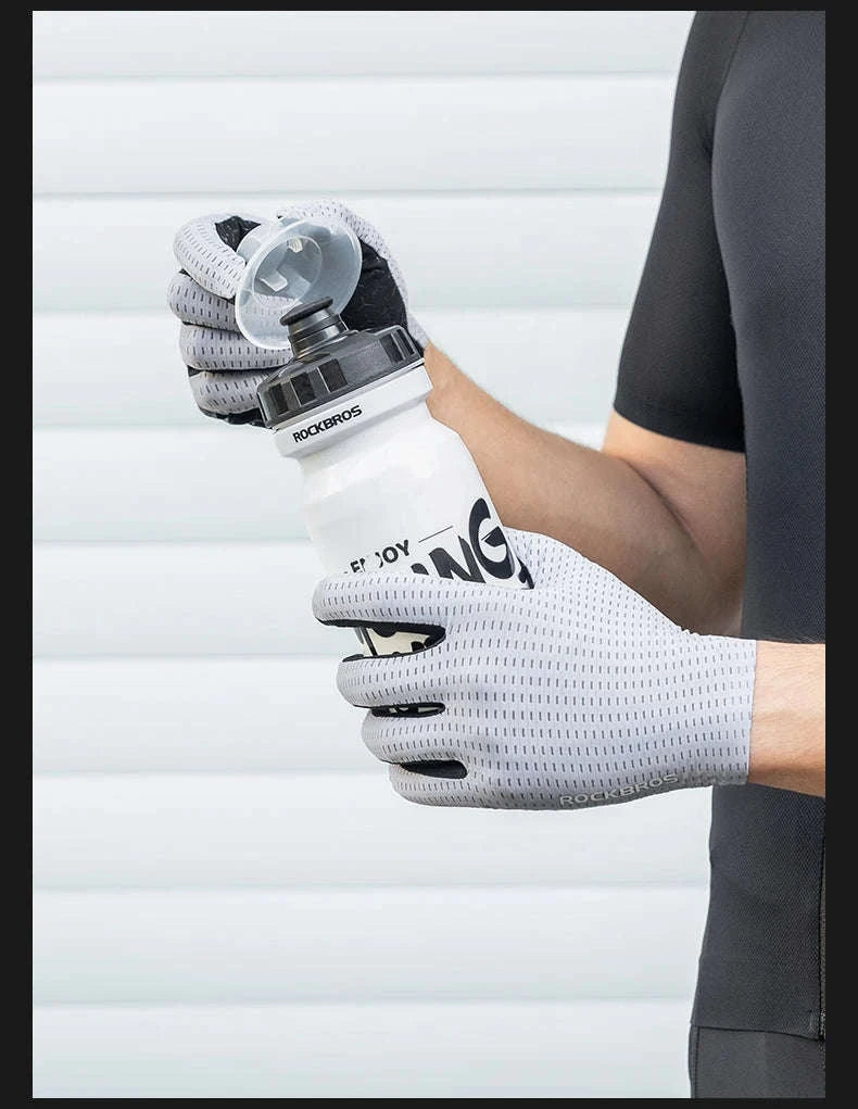 Breathable Touch Screen Cycling Gloves for Men and Women-S376-1GN / XL