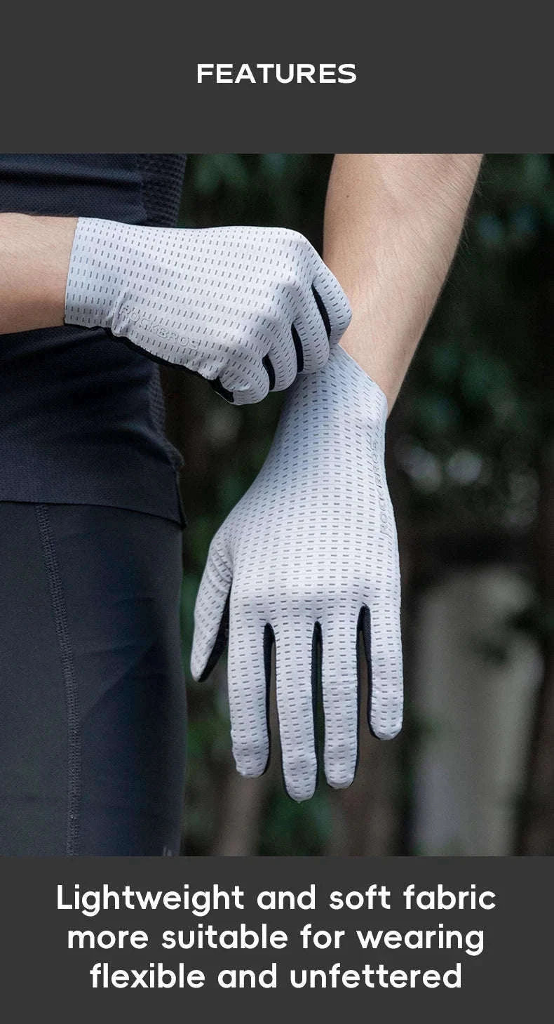 Breathable Touch Screen Cycling Gloves for Men and Women-S376-1GN / XL