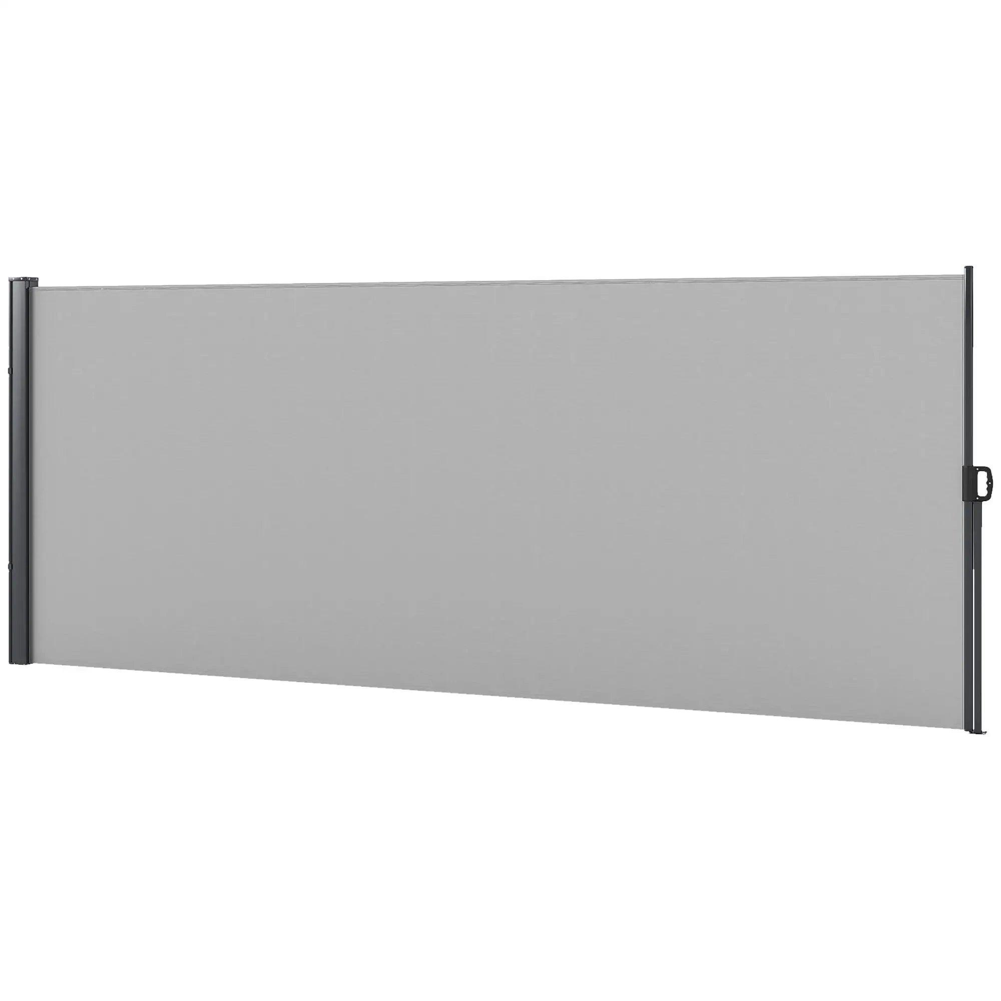 Brise-vue rétractable 400x160 cm gris-france / Light Grey / Option24