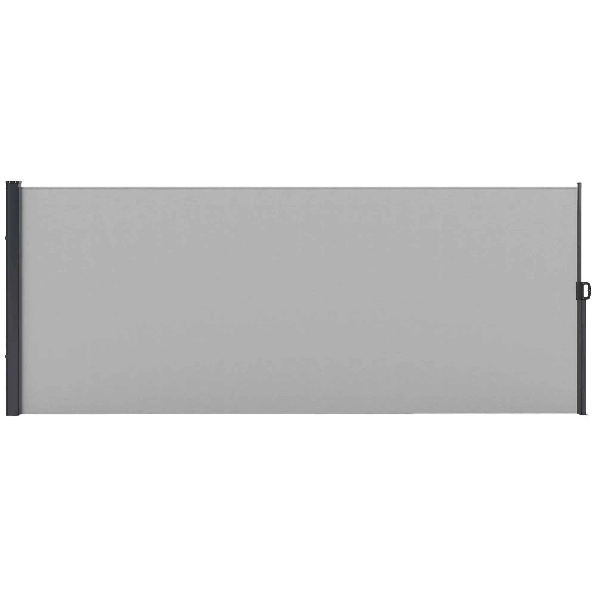 Brise-vue rétractable 400x160 cm gris-france / Light Grey / Option24