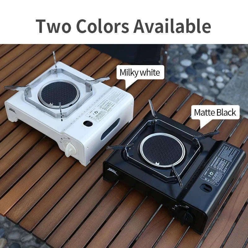 BRS 2600W Infrared Camping Gas Stove with Electronic Ignition-White