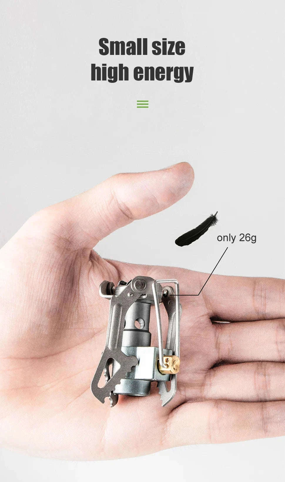 BRS-3000T Ultralight Titanium Camping Gas Stove-BRS-3000T