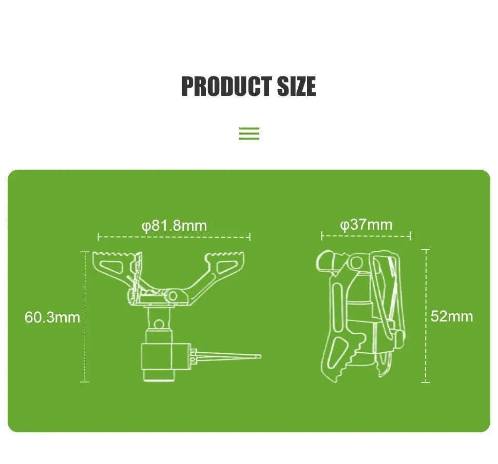 BRS-3000T Ultralight Titanium Gas Stove for Camping-BRS-3000T