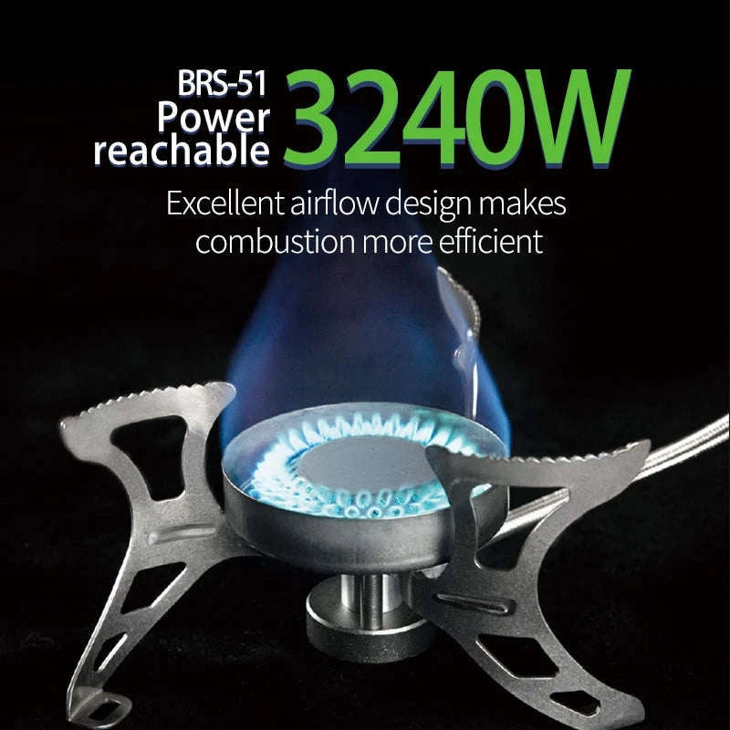 BRS-51 Split Camping Gas Stove, 3240W Foldable Outdoor Burner-BRS-51
