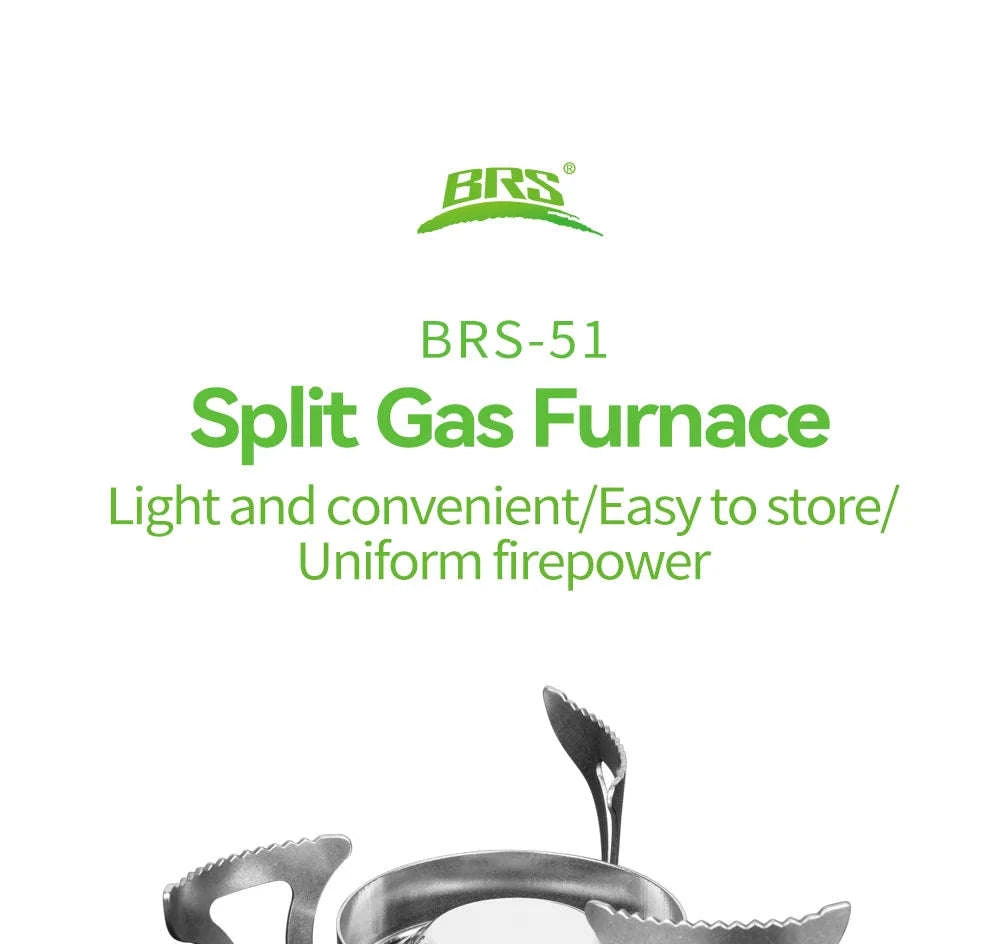 BRS-51 Split Camping Gas Stove, 3240W Foldable Outdoor Burner-BRS-51