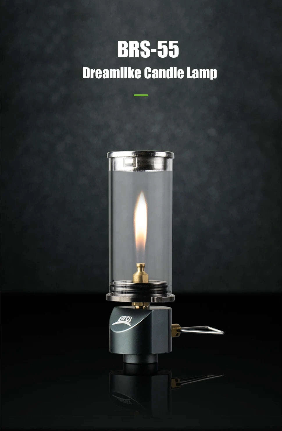 BRS-55 Windproof Gas Camping Lantern, 100g Mini Tent Light-BRS-55