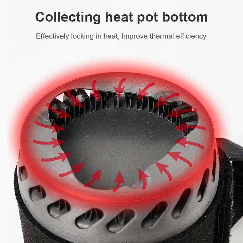 BRS-61 Camping Stove Kit with 1500W Heat Collecting Pot-BRS-61