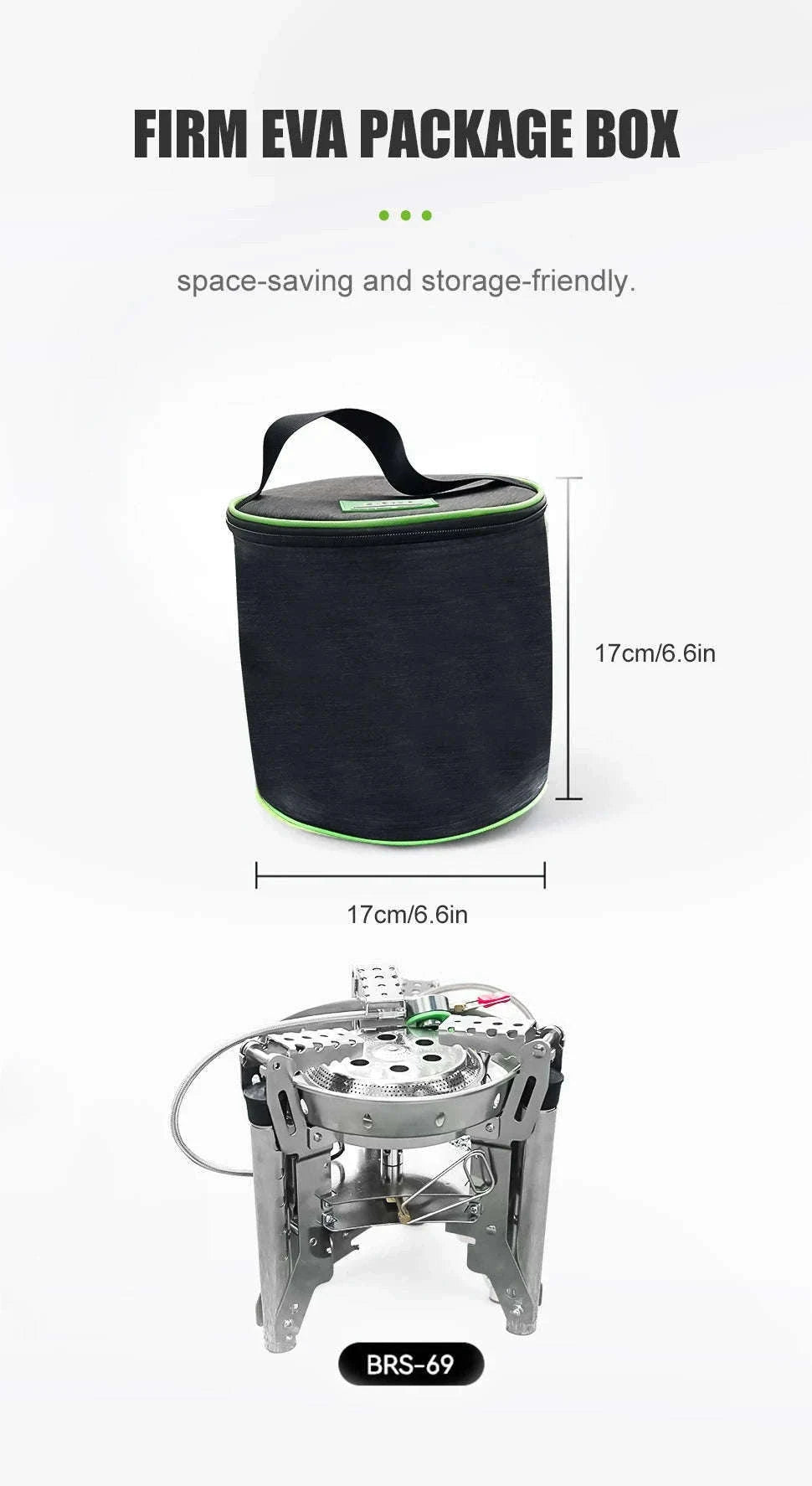BRS-69 Outdoor Gas Stove 4360W Foldable Adjustable Camping Burner-BRS-69