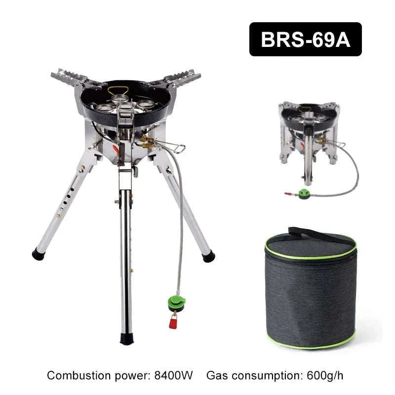 BRS-69 Outdoor Gas Stove 4360W Foldable Adjustable Camping Burner-BRS-69