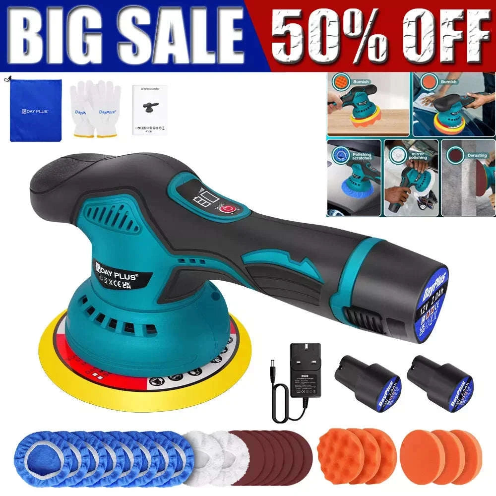 Brushless Cordless Buffer Polisher Kit with Variable Speed-UNITED KINGDOM