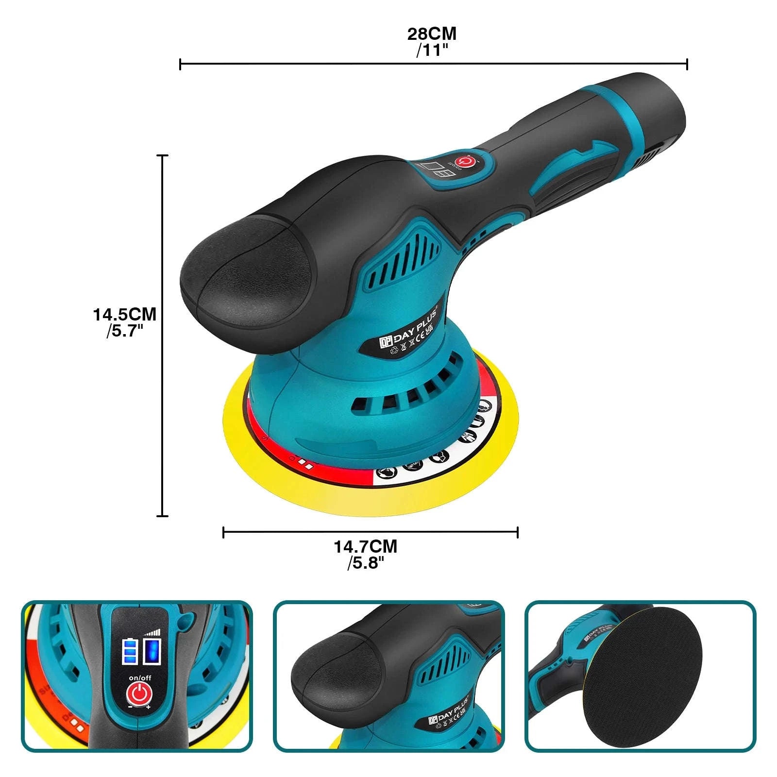 Brushless Cordless Buffer Polisher Kit with Variable Speed-UNITED KINGDOM
