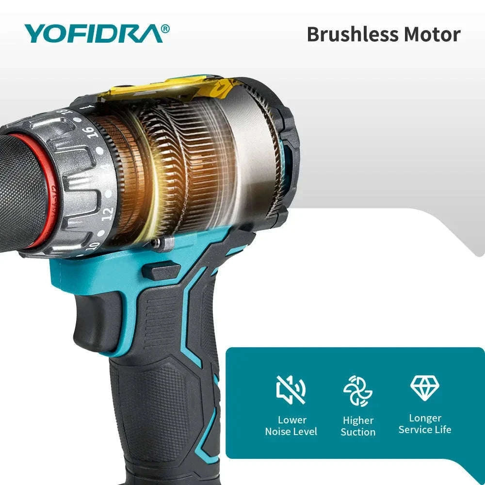 Brushless Cordless Impact Drill with 700N·m Torque-2xBattery set-A / GERMANY