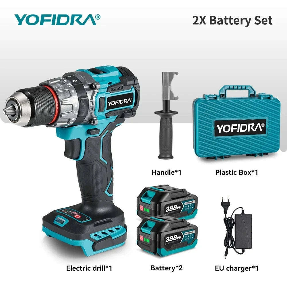 Brushless Cordless Impact Drill with 700N·m Torque-2xBattery set-A / GERMANY