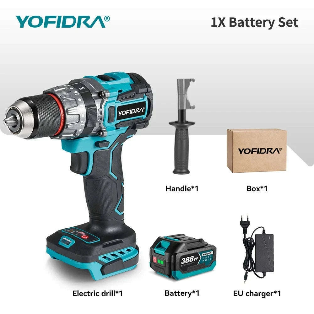 Brushless Cordless Impact Drill with 700N·m Torque-2xBattery set-A / GERMANY