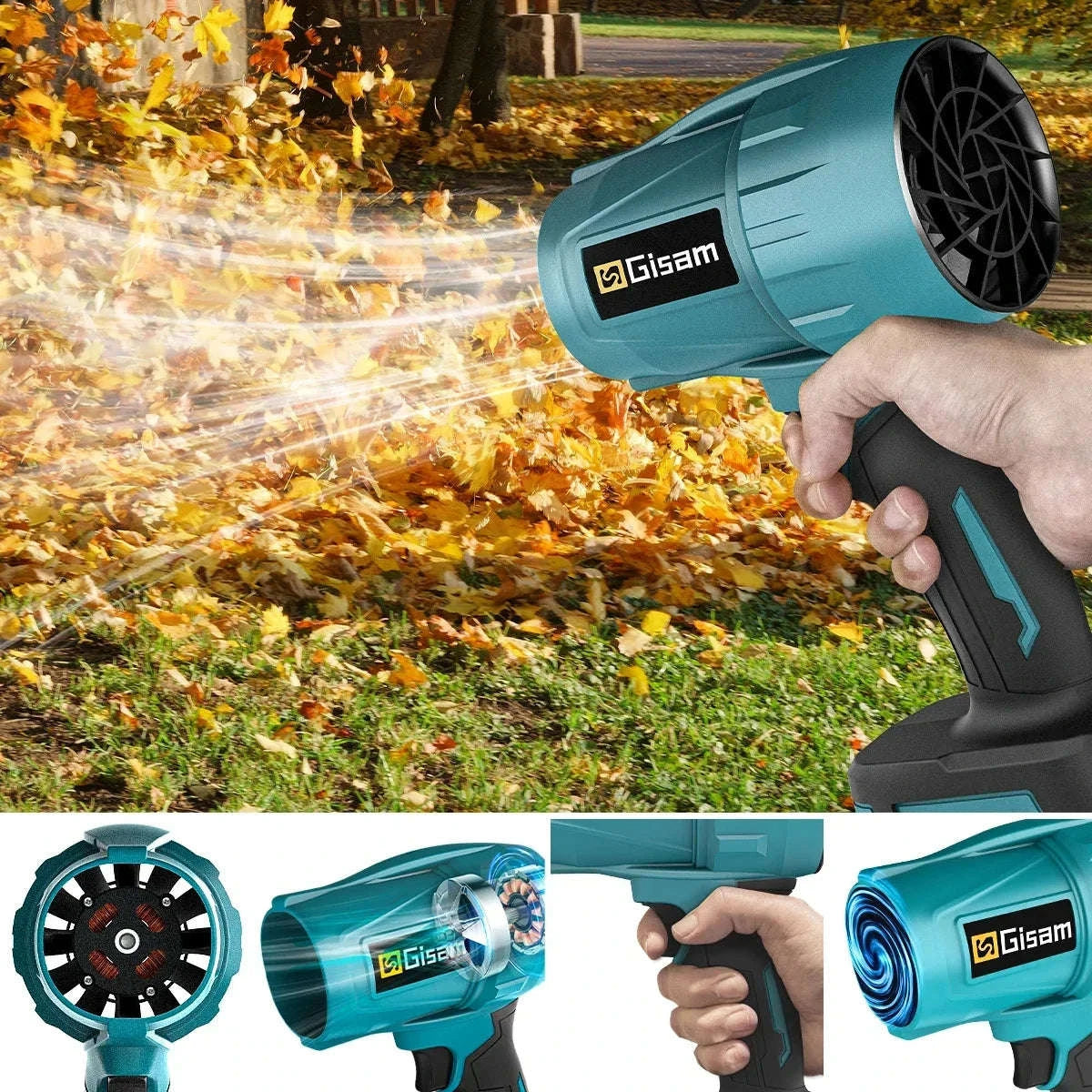 Brushless Turbo Jet Fan 1500W Cordless Air Blower for Makita 18V-No Battery No Plug / Poland