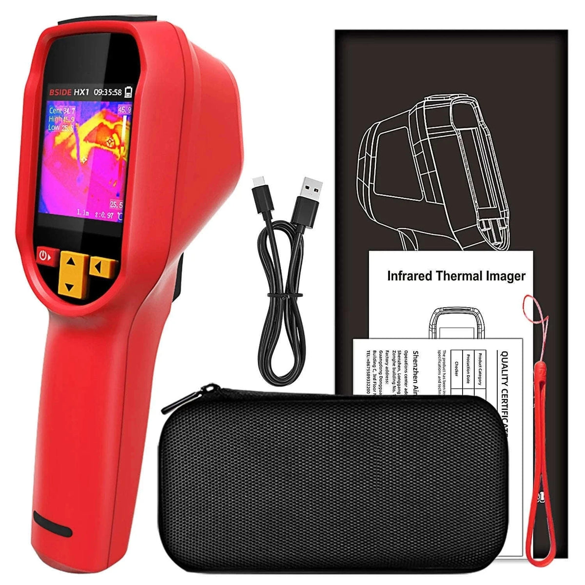 BSIDE HX1 Handheld Thermal Imaging Camera for Diagnostics-HX1 Two Sets / spain