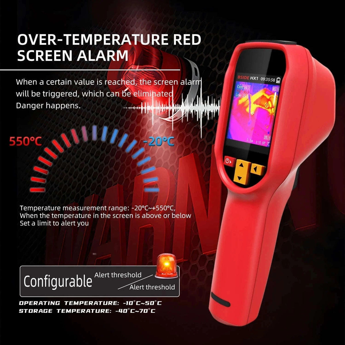 BSIDE HX1 Handheld Thermal Imaging Camera for Diagnostics-HX1 Two Sets / spain