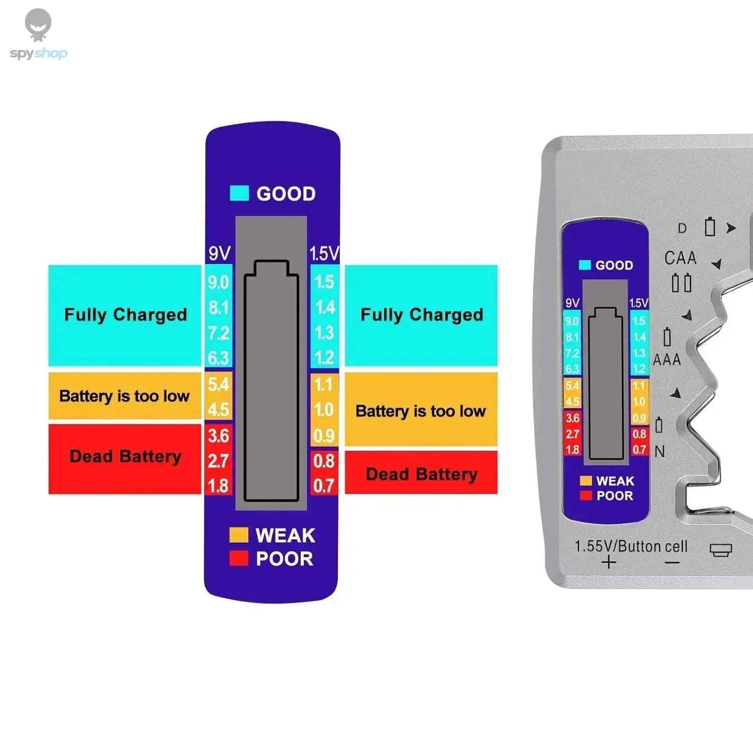 BT-886 Portable Battery Tester for Fast, Accurate Readings-silver